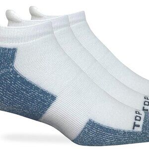 Top Flite Mens Moisture Wicking Seamless Toe Heel Tab Sport Socks 3 Pair Pack